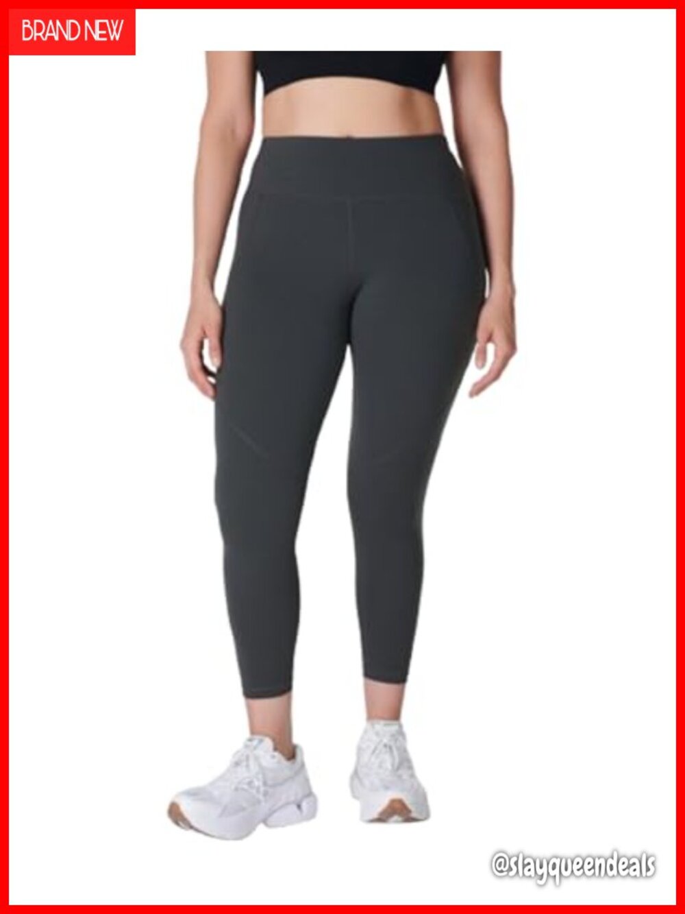 Sweaty Betty Power 7/8 Workout Leggings Side Pockets Athletic Running